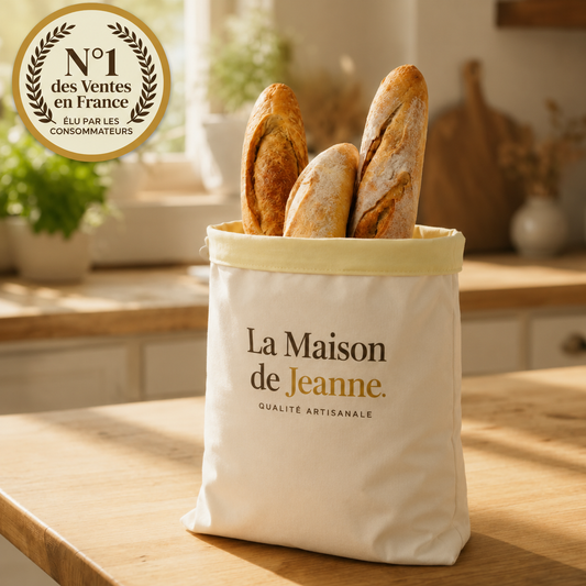 Sac à Pain en Cire d'Abeille La Maison de Jeanne  — Format 30 x 40 cm